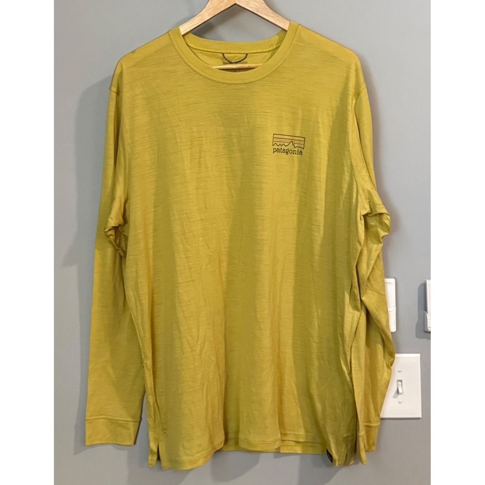 Patagonia Shirt Merino Long Sleeve‎ Capilene Cool Merino Blend Graphic  XXL